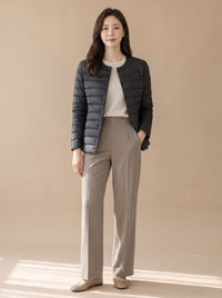 Roos | Elegante Dames Winterjas Gestikt Slim-Fit