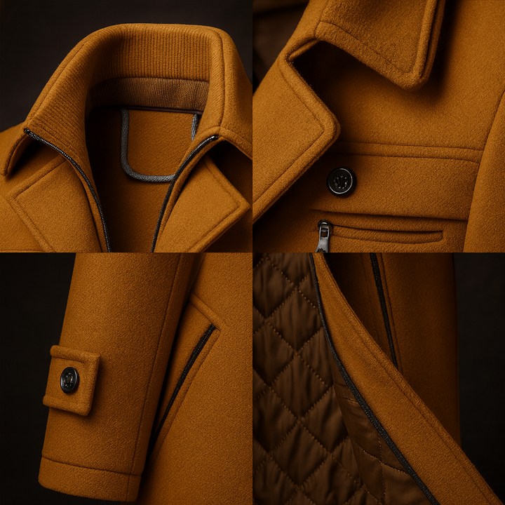 Elegante Dames Winterjas van Wol (2)