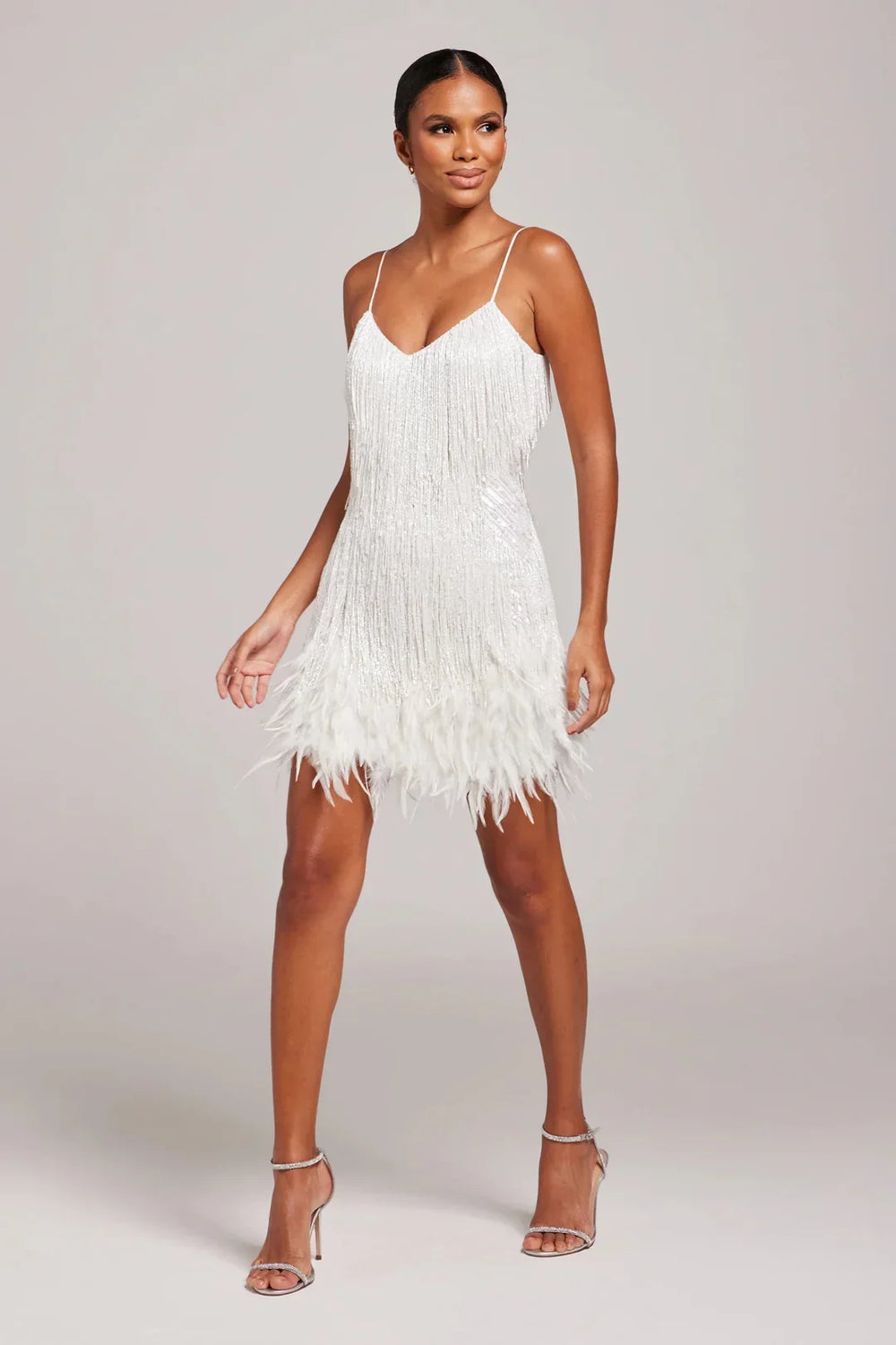 Glimmernde Dames Midi Jurk voor Feest (2)