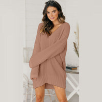 Isa | Grofgebreide Dames Trui Jurk Oversized