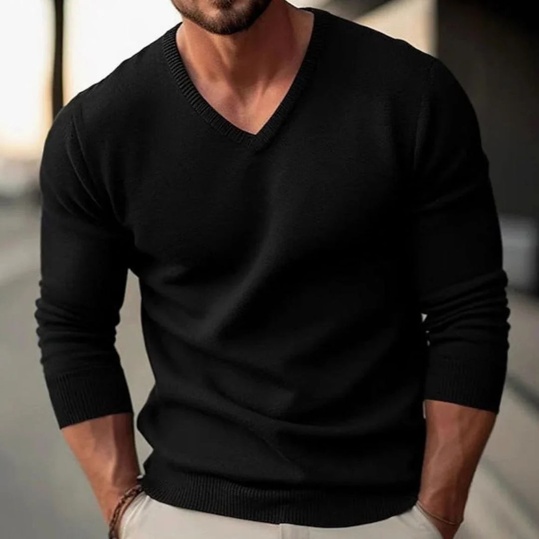 Heren Slim-Fit Fijnbrei Pullover voor Kantoor (4)