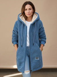 Femke | Lange Dames Winterjas met Teddyfleece