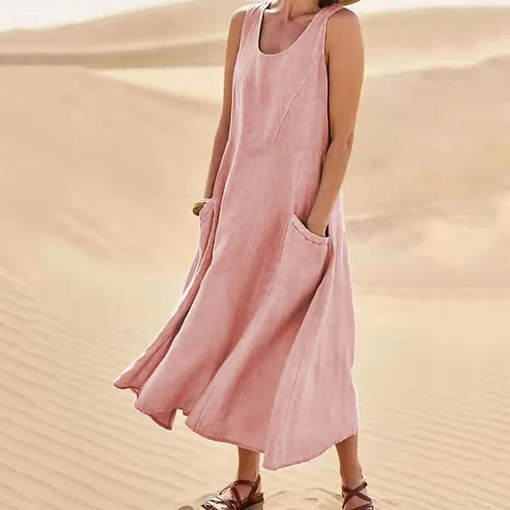 Luchtige Strandjurk voor de Zomer in Roze