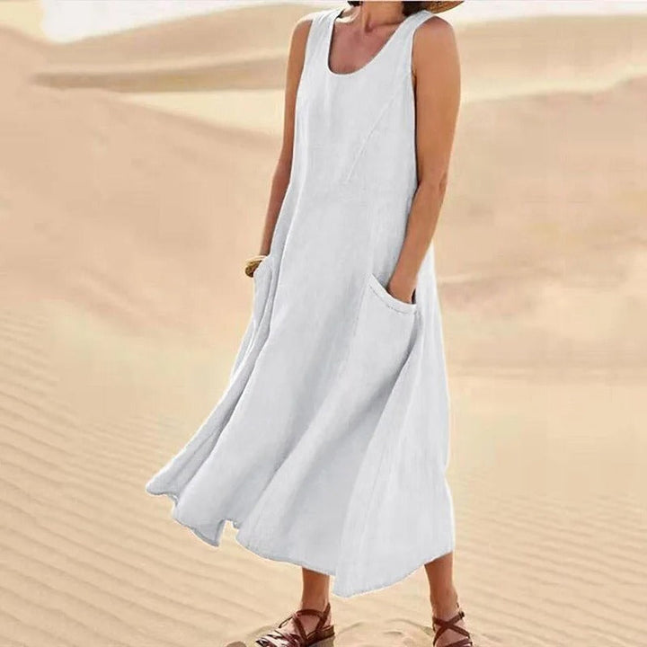 Luchtige Strandjurk voor de Zomer in Wit