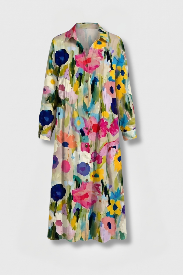 Midi jurk dames elegant boho