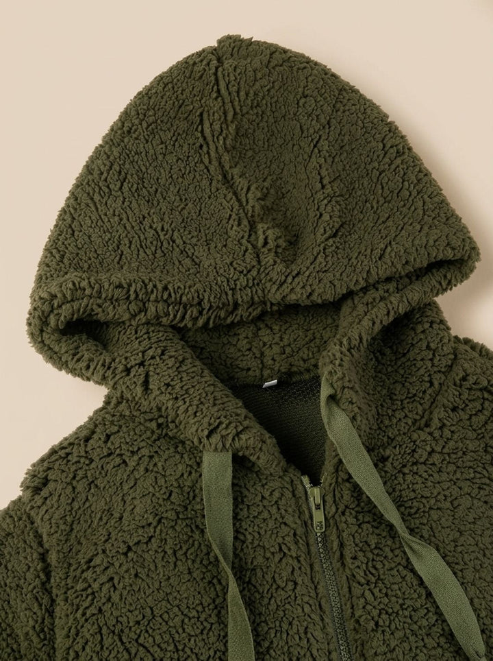 Oversized dames winterjas in pluche fleece (18)