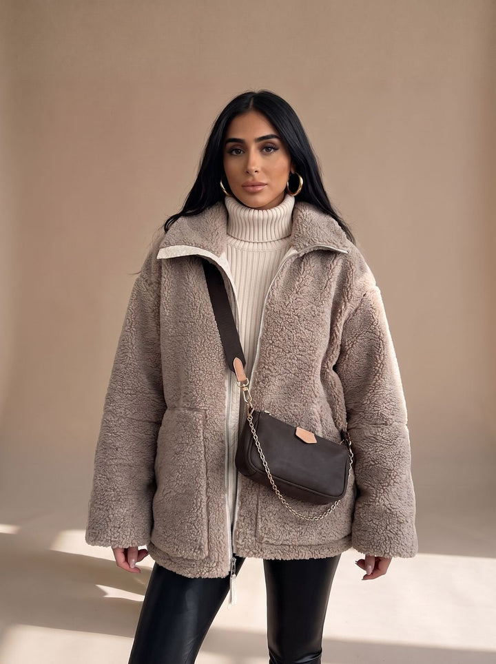 Oversized Teddy Winterjas Dames (2)