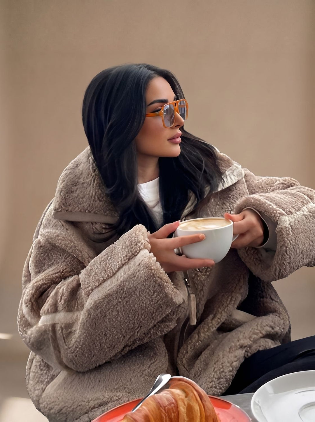 Oversized Teddy Winterjas Dames (3)