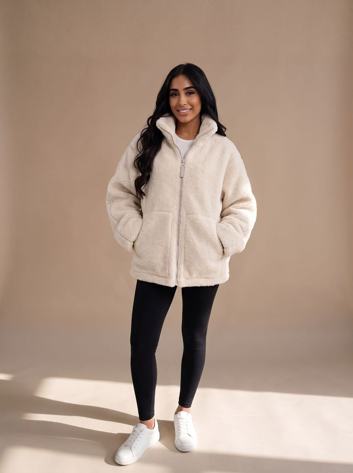 Oversized Teddy Winterjas Dames (6)