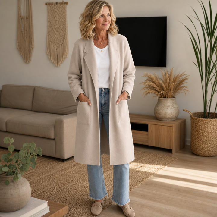 Oversized Wollen Winterjas voor Dames (3)