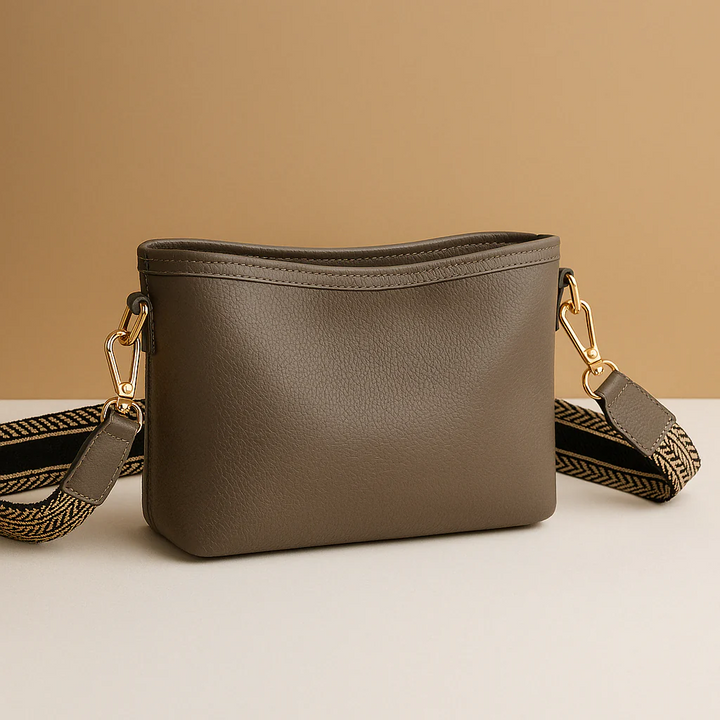 Verstelbare handtas dames voor werk en reizen in Taupe