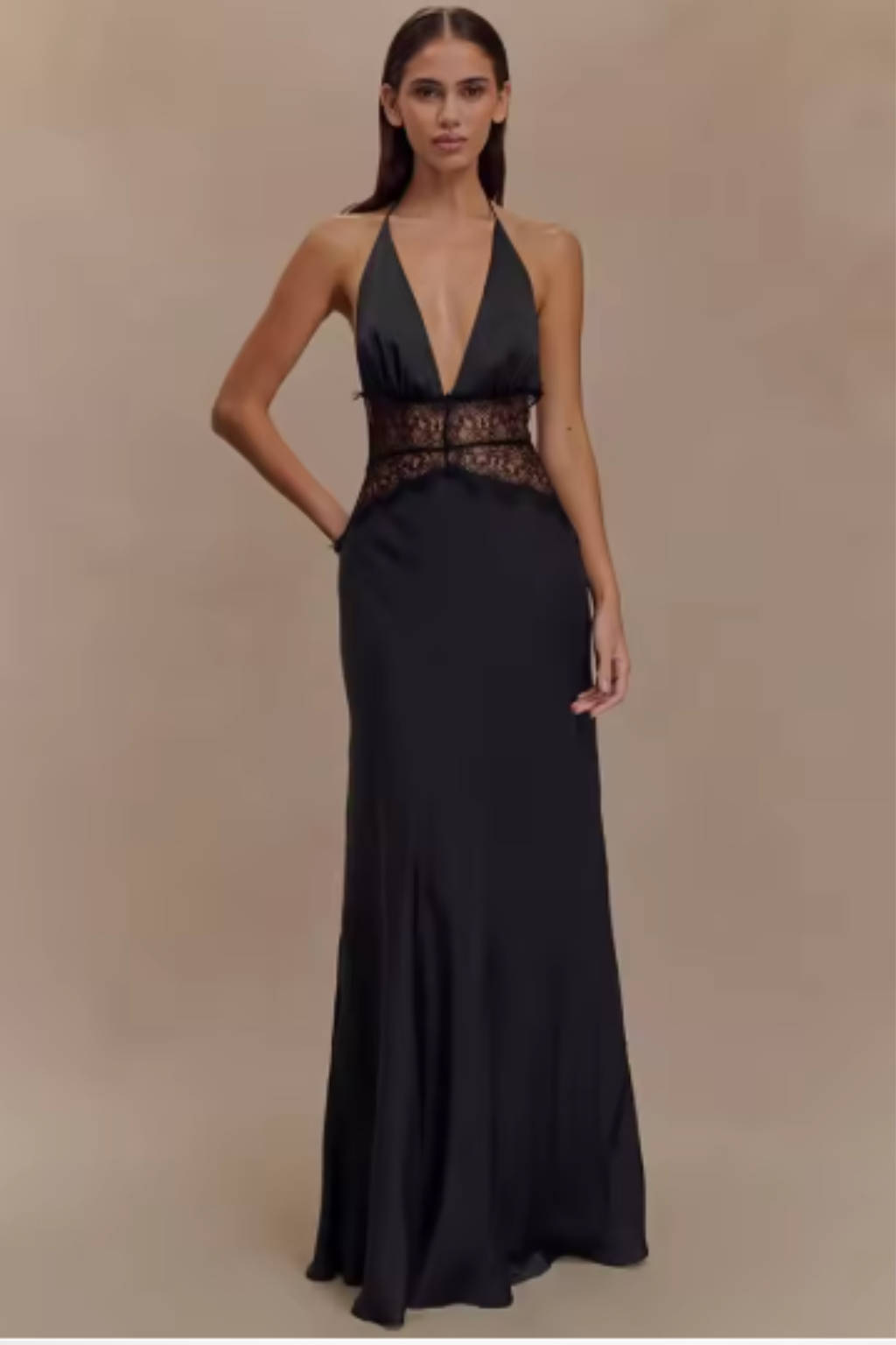 Vrouwen Open-Rug Maxi Jurk Bruiloftsgast (2)
