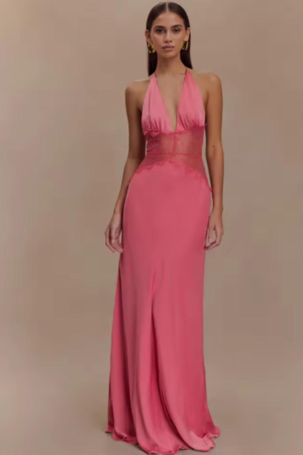 Vrouwen Open-Rug Maxi Jurk Bruiloftsgast (6)