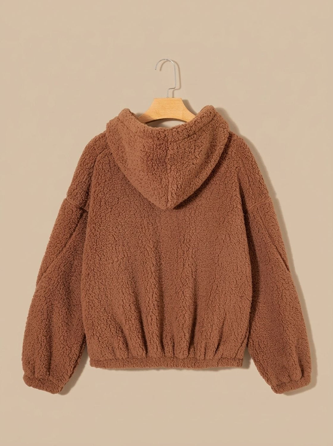 Warme Dames Winterjas in Teddy Fleece (7)