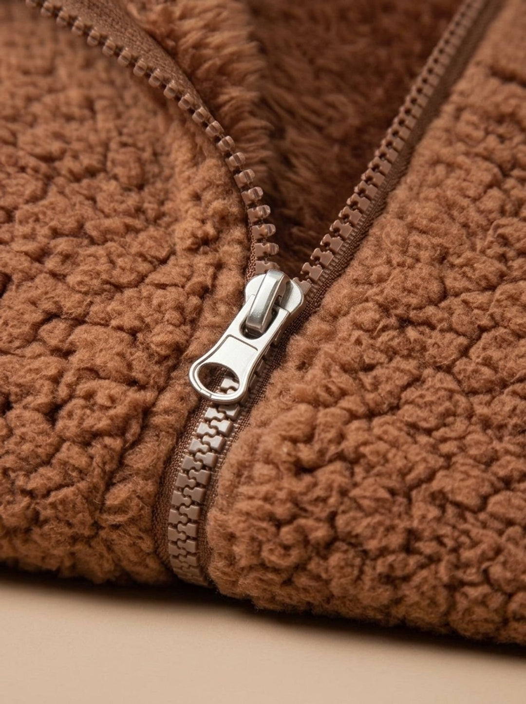 Warme Dames Winterjas in Teddy Fleece (8)