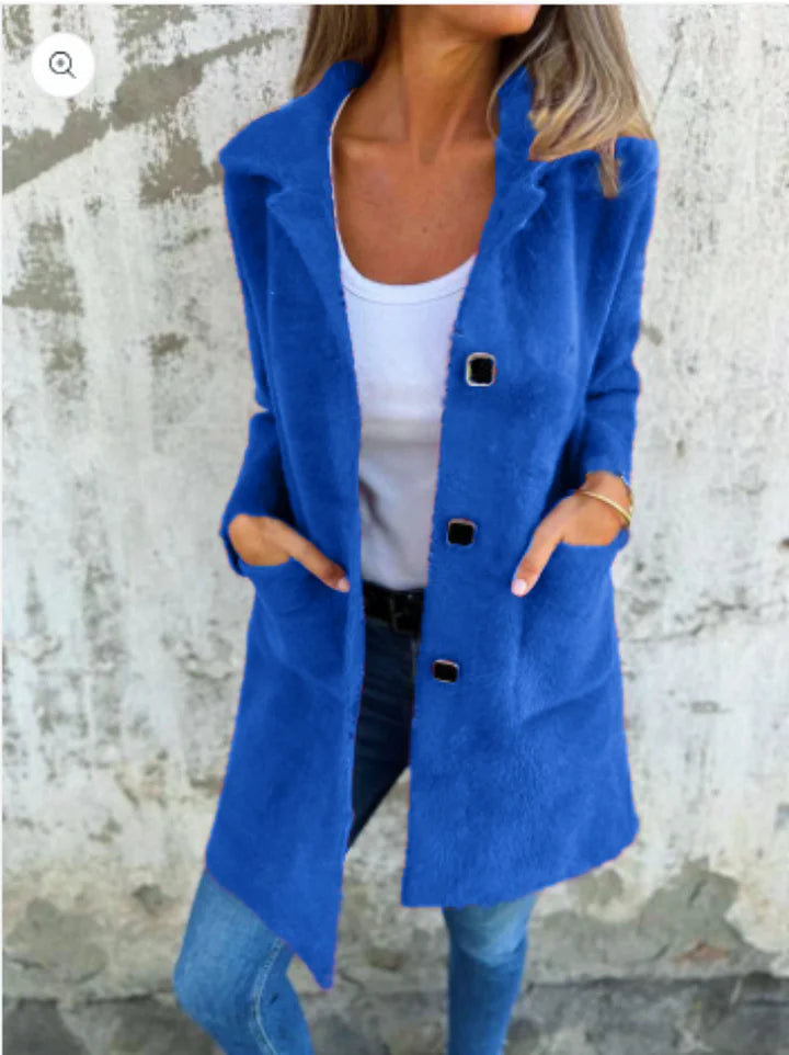 Winterjas dames elegant en warm voor koude dagen in Blauw