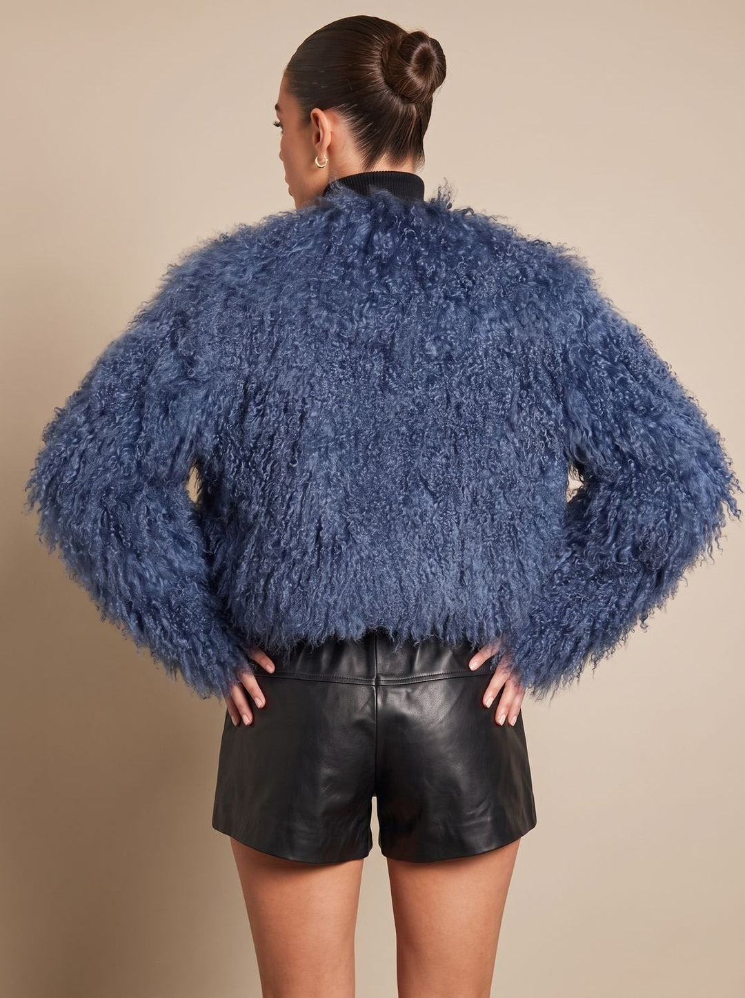 Winterjas dames in faux-fur teddy-stijl volumeuze snit (6)
