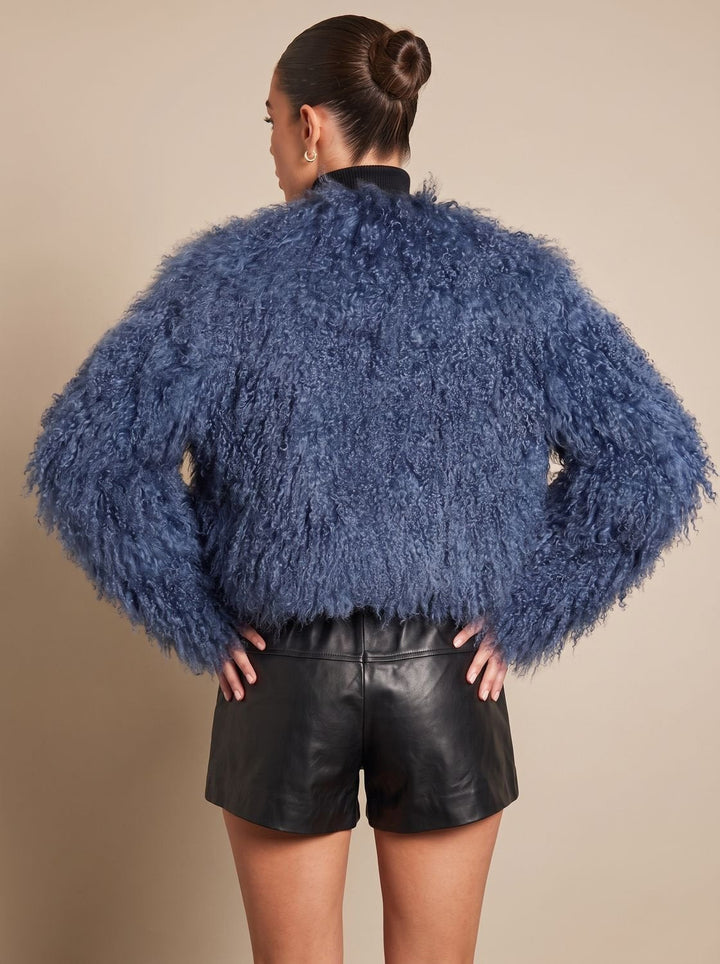 Winterjas dames in faux-fur teddy-stijl volumeuze snit (6)