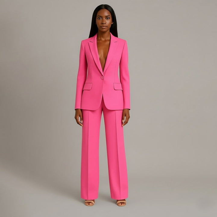 Winterjas dames klassiek elegant voor formele gelegenheden in Roze 1