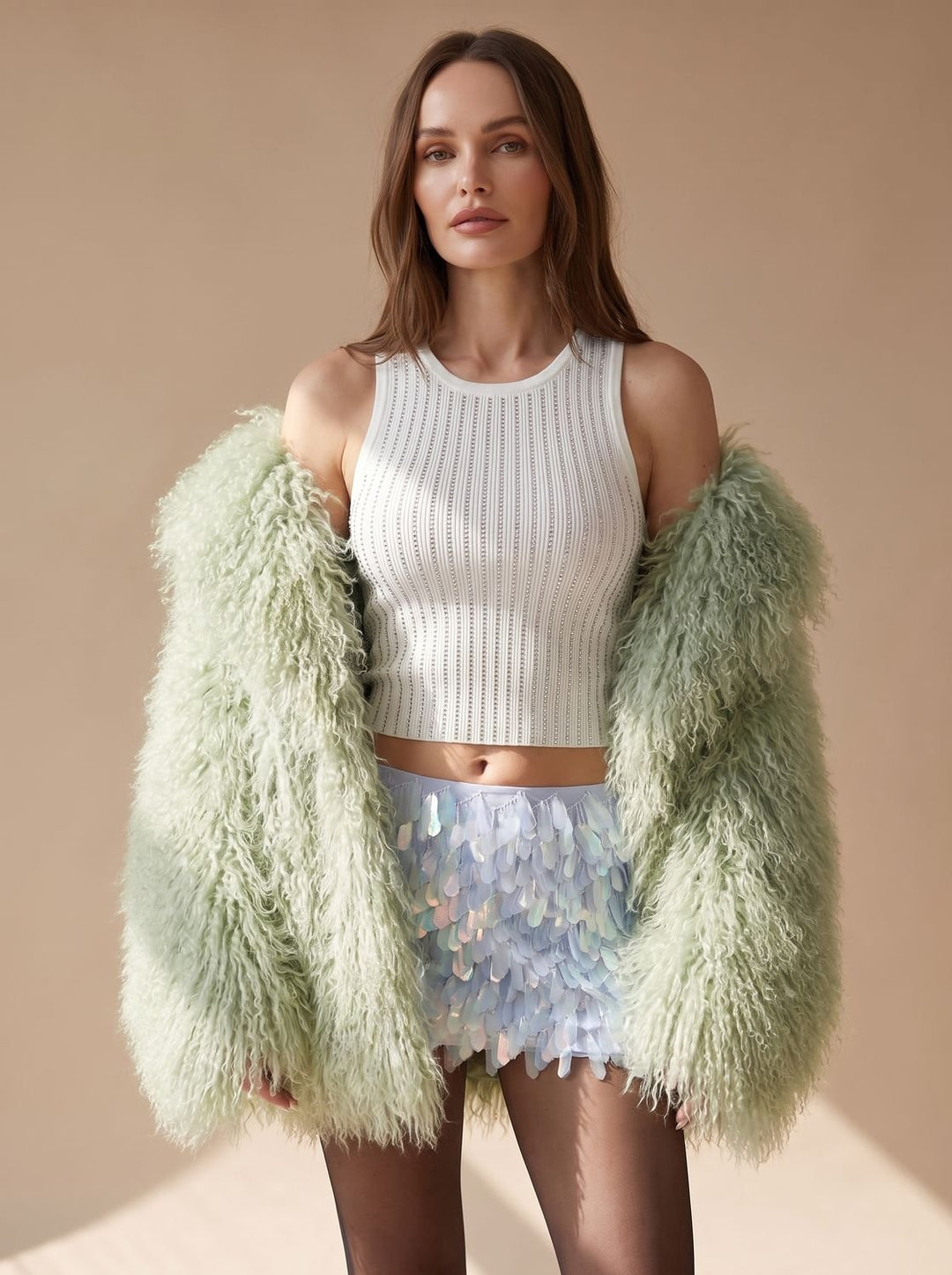 Winterjas Dames Oversize Korte Kunstbont (6)