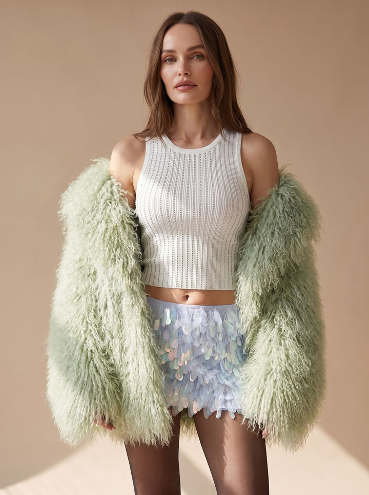Winterjas Dames Oversize Korte Kunstbont (6)