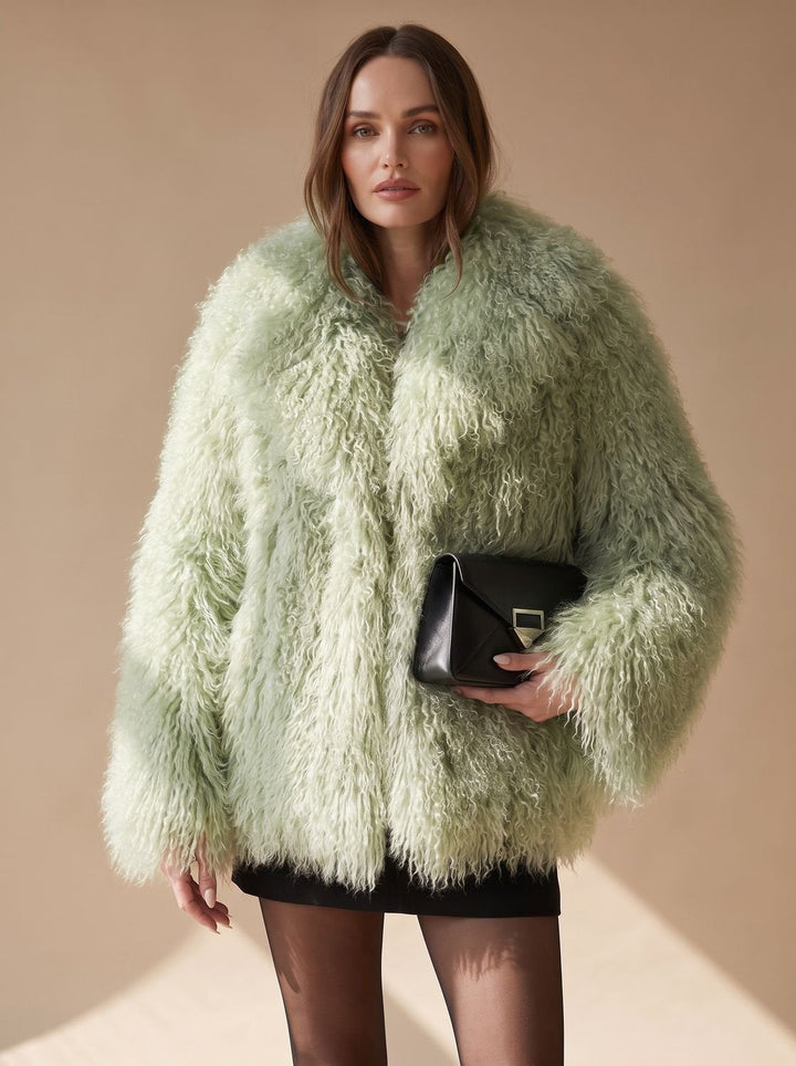 Winterjas Dames Oversize Korte Kunstbont (7)