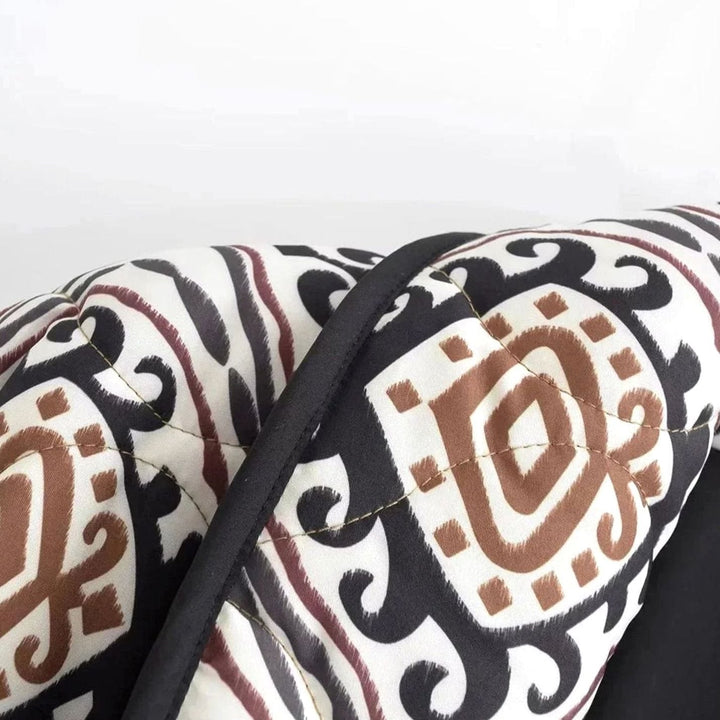 Winterjas dames oversized met geometrisch patroon (5)