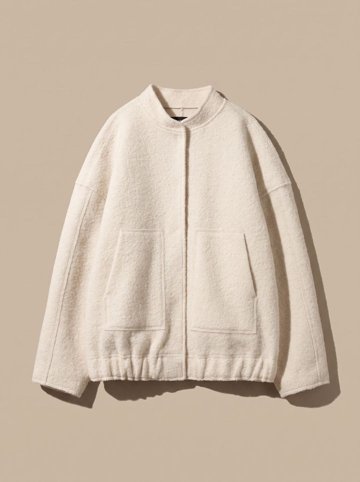 Winterjas Dames Oversized Teddy Casual in Beige