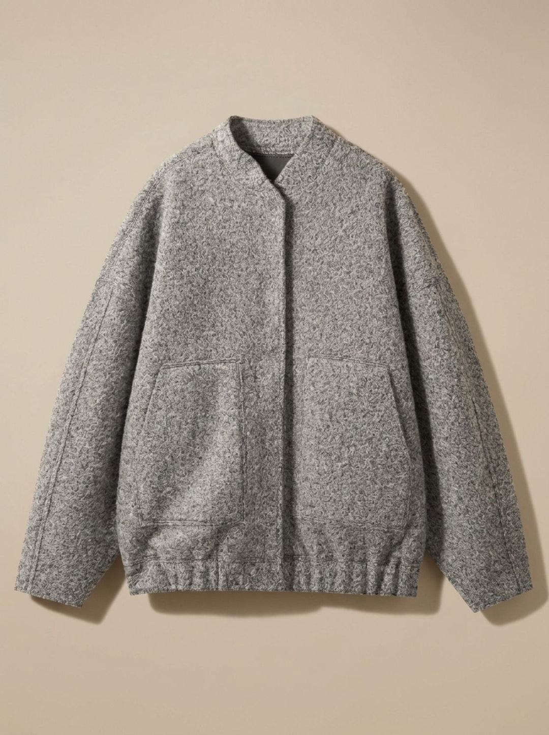 Winterjas Dames Oversized Teddy Casual in Grijs