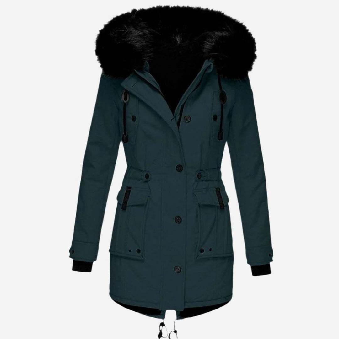 Winterjas dames parka met capuchon (7)