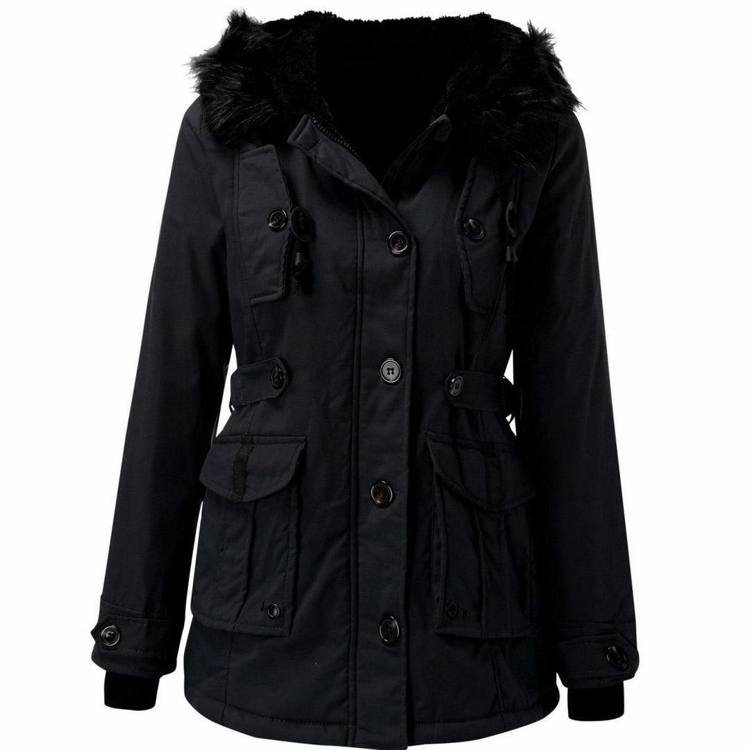 Winterjas dames parka met capuchon (9)