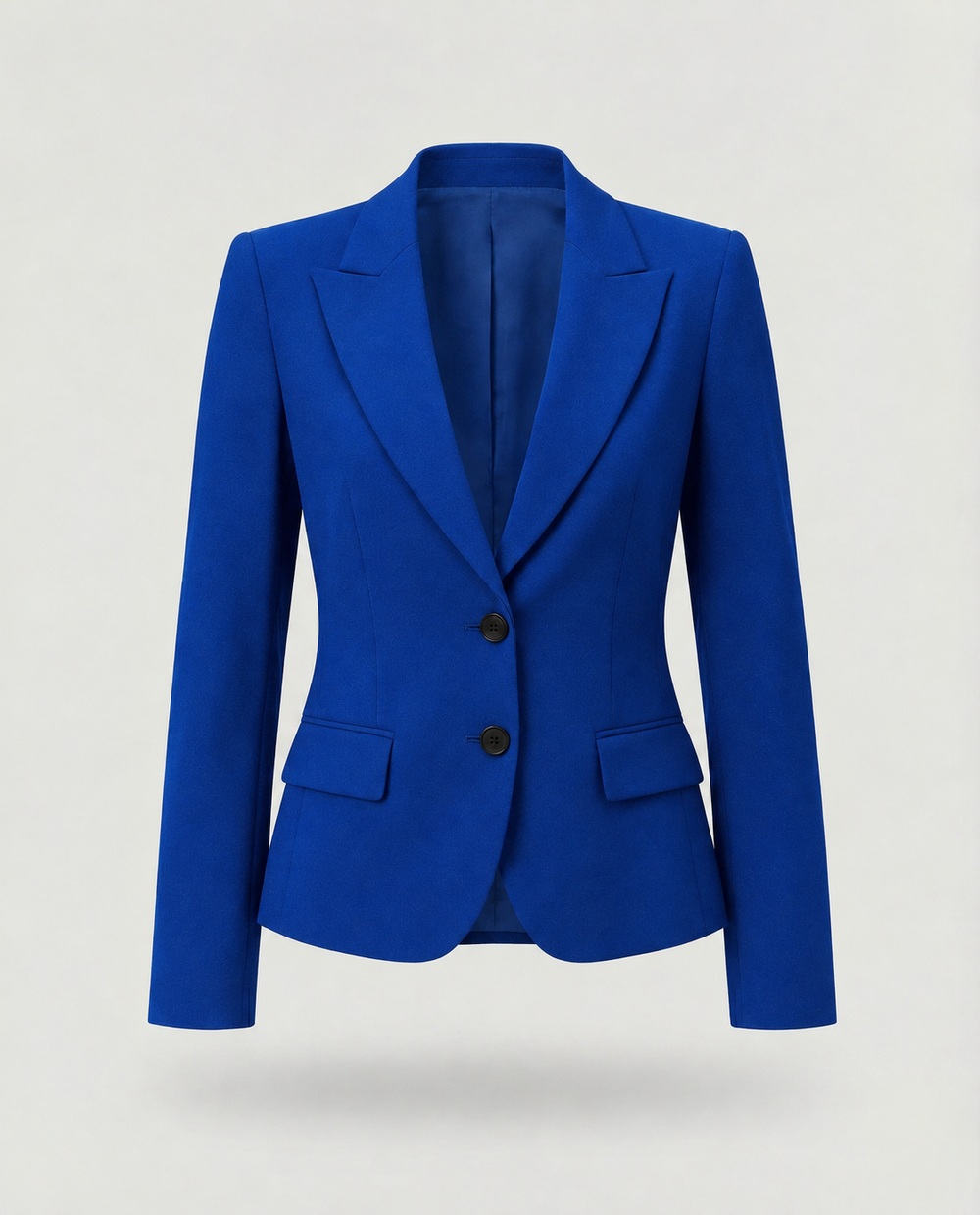 Winterjas dames professioneel elegant gesneden in Blauw