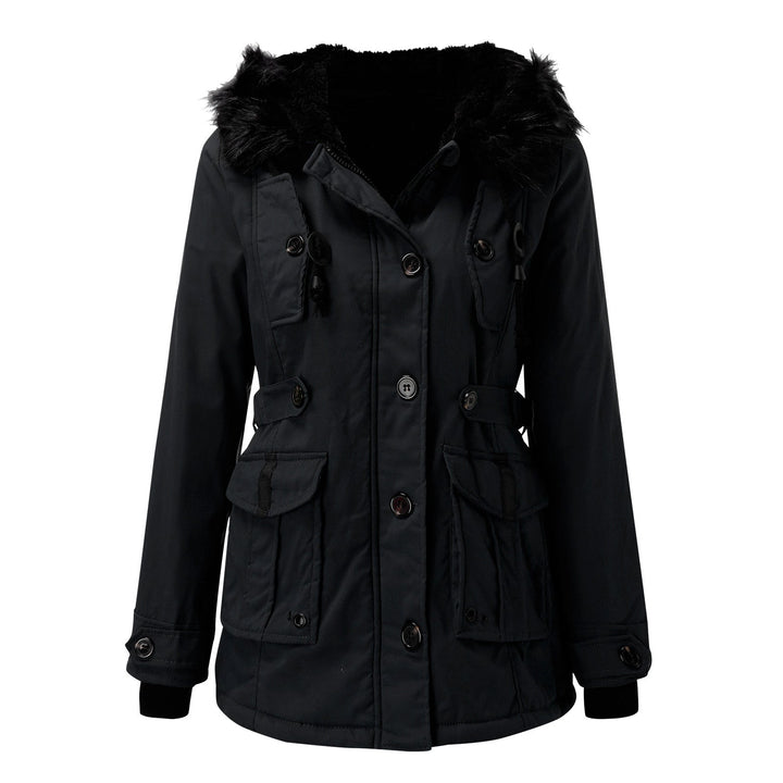 Winterjas voor dames met bontcapuchon (9)