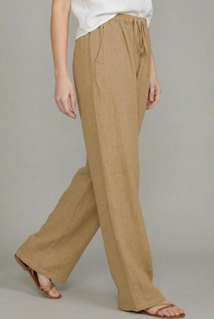 Women's Linen Wide Leg Pants (2)